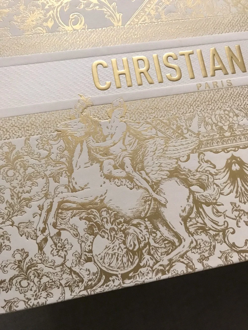 Christian Dior Gold & White Gift Box